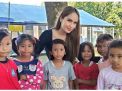 Keren! Cinta Laura Bangun Sekolah di Kaki Gunung Salak bagi Anak-anak tak Mampu
